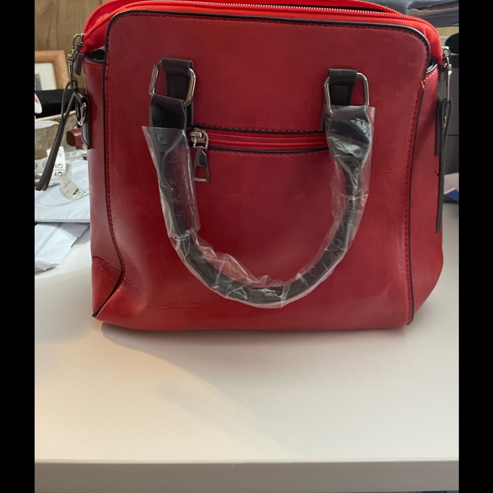 New 4 Piece Red Purse. Please read description.